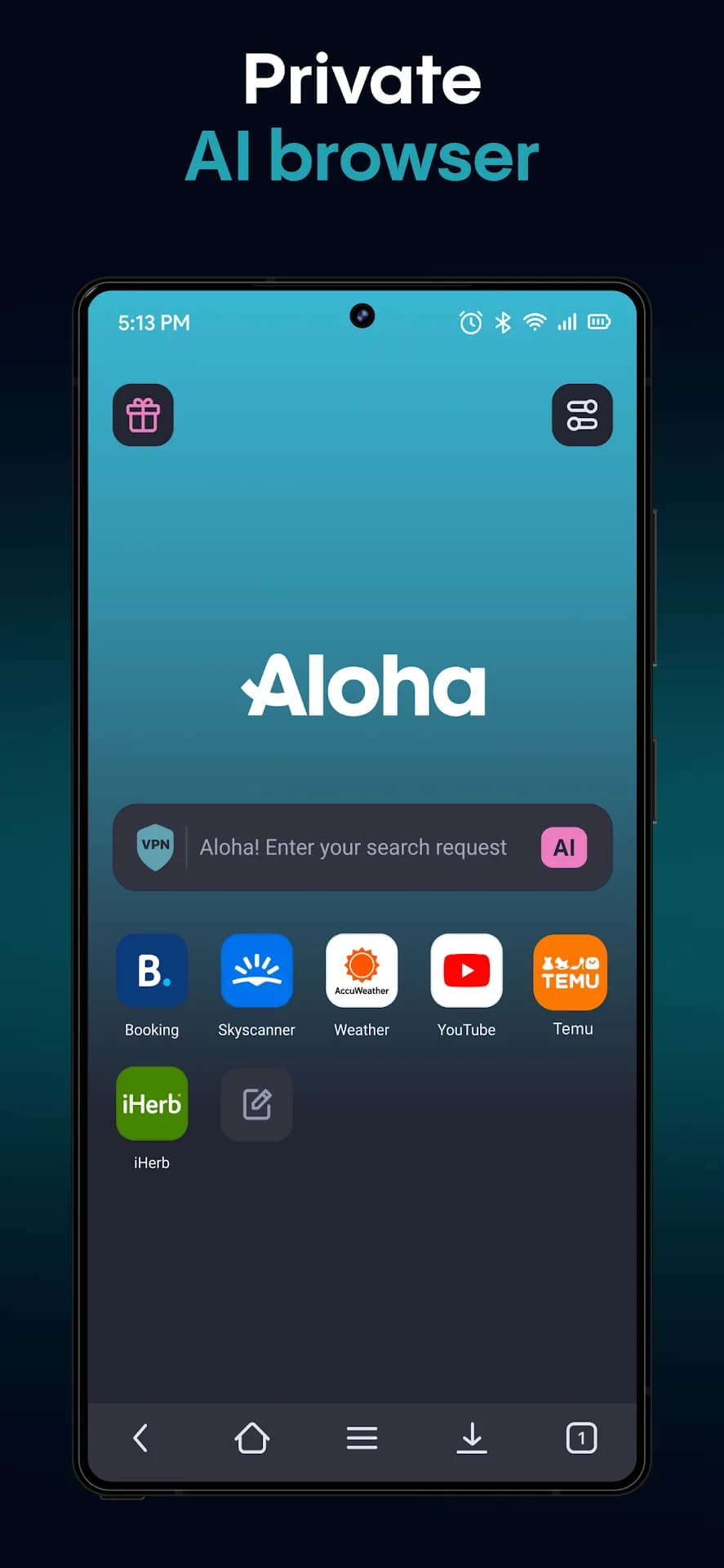 Aloha Browser — Capture d’écran 1
