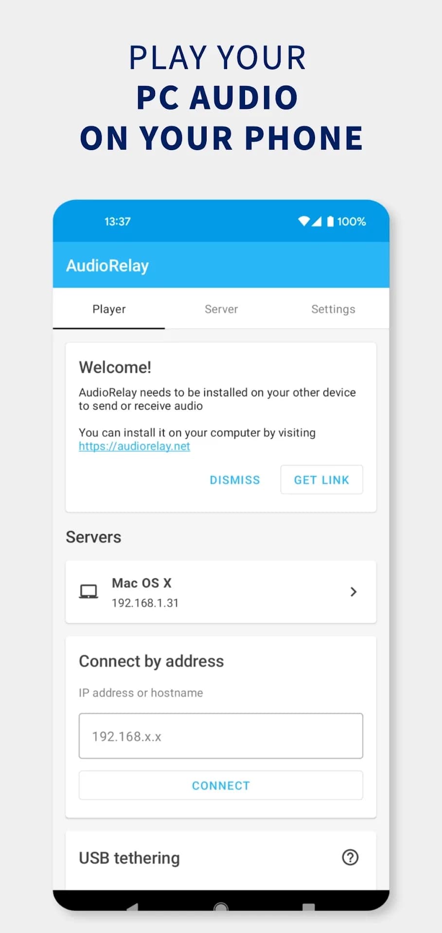 AudioRelay مهكر — لقطة شاشة 1
