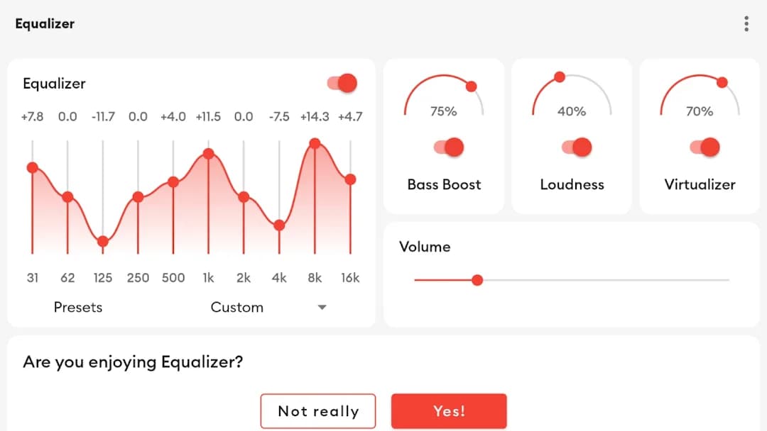 Flat Equalizer — Capture d’écran 7