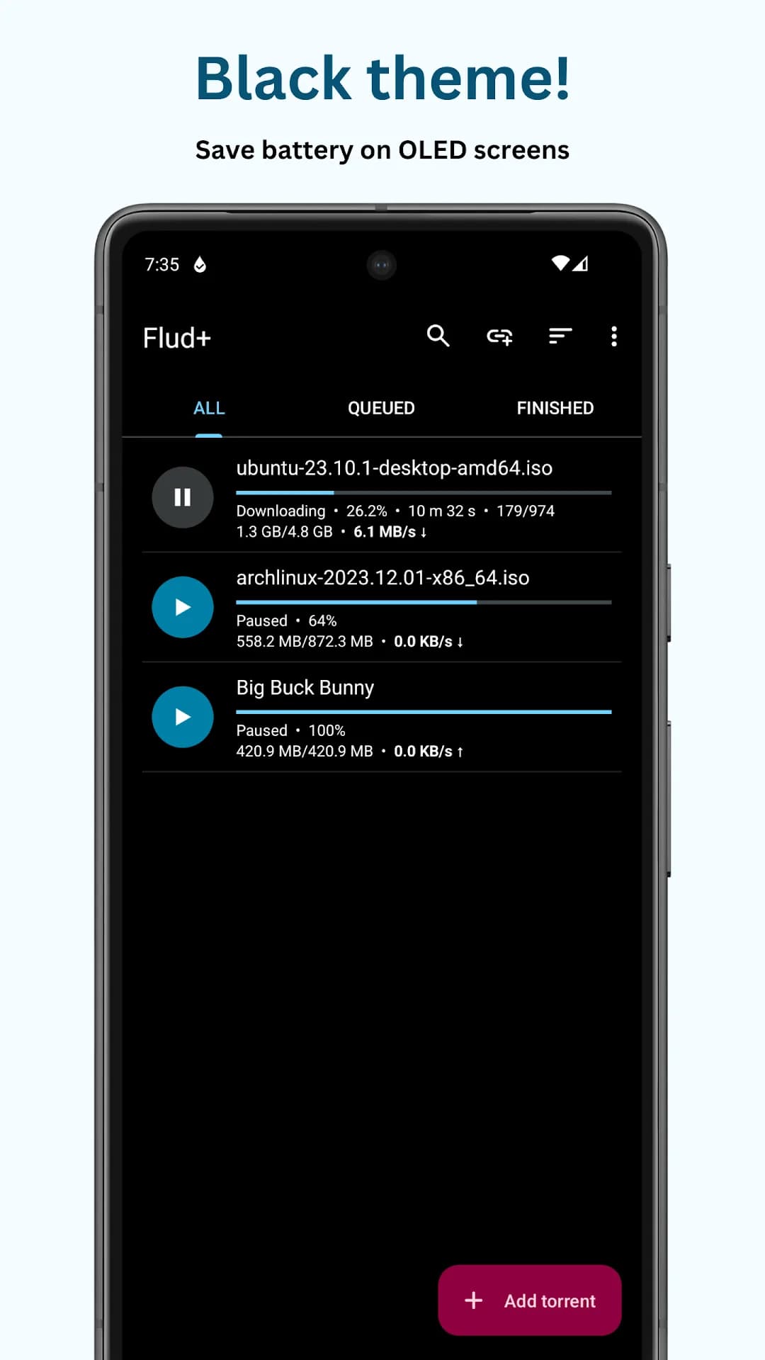 Flud+ — Captura de pantalla 3