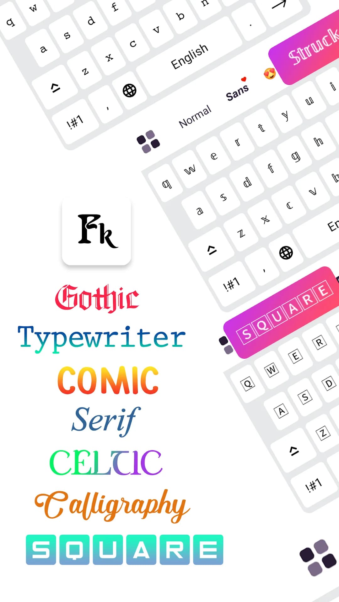 Fonts Keyboard — Capture d’écran 1