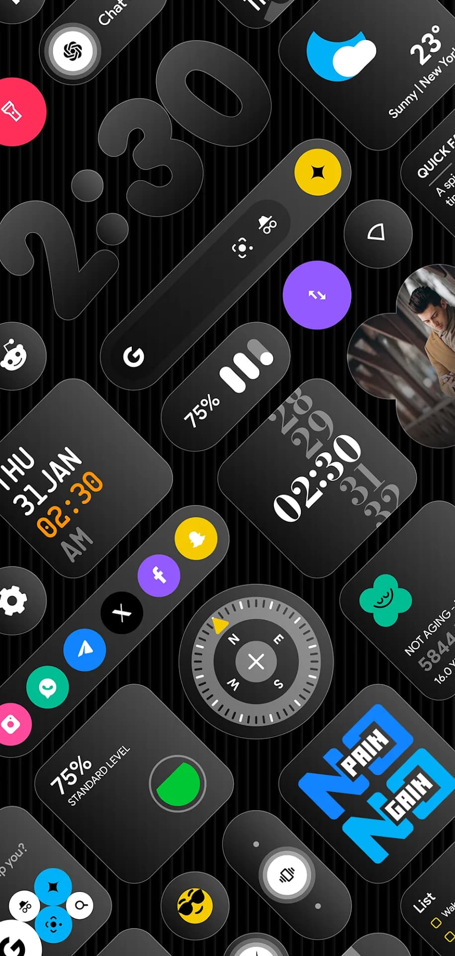 Glass Widgets — Screenshot 2