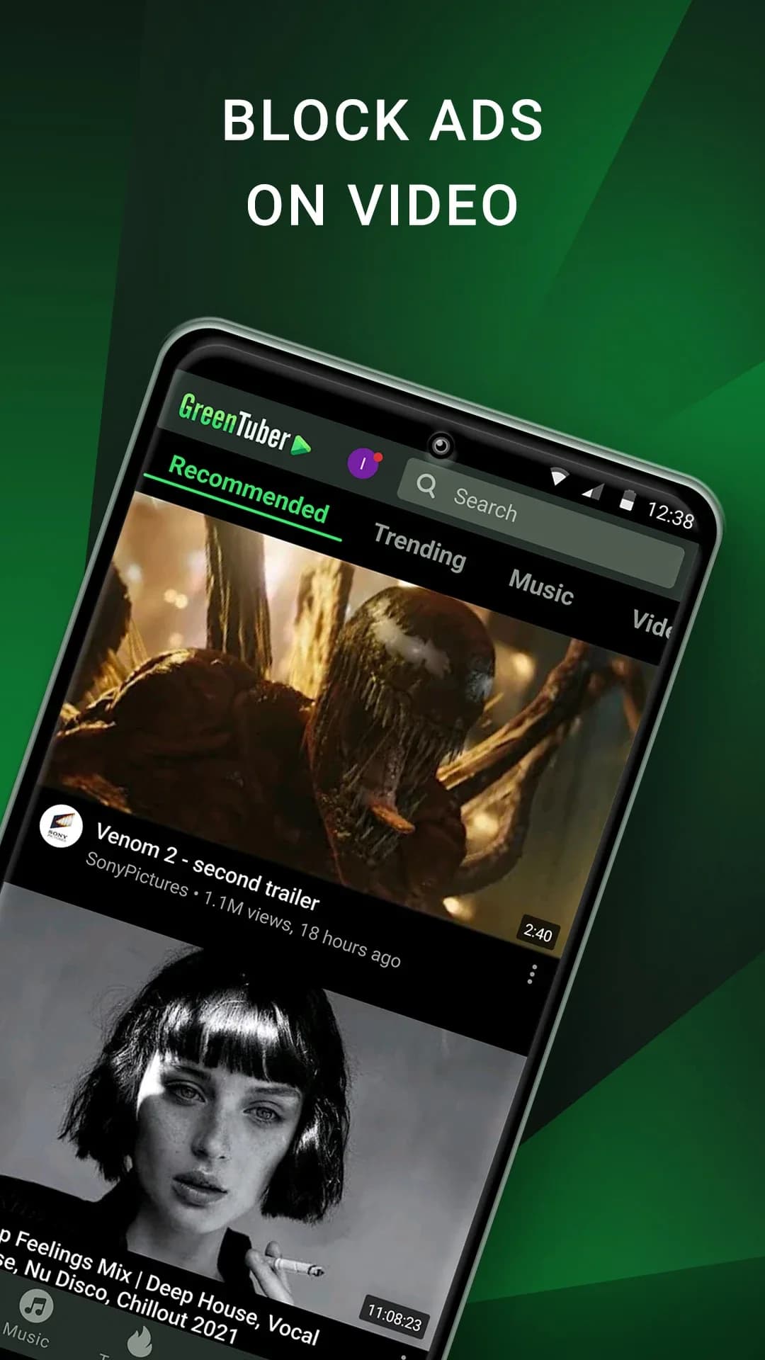 GreenTuber — Captura de pantalla 1