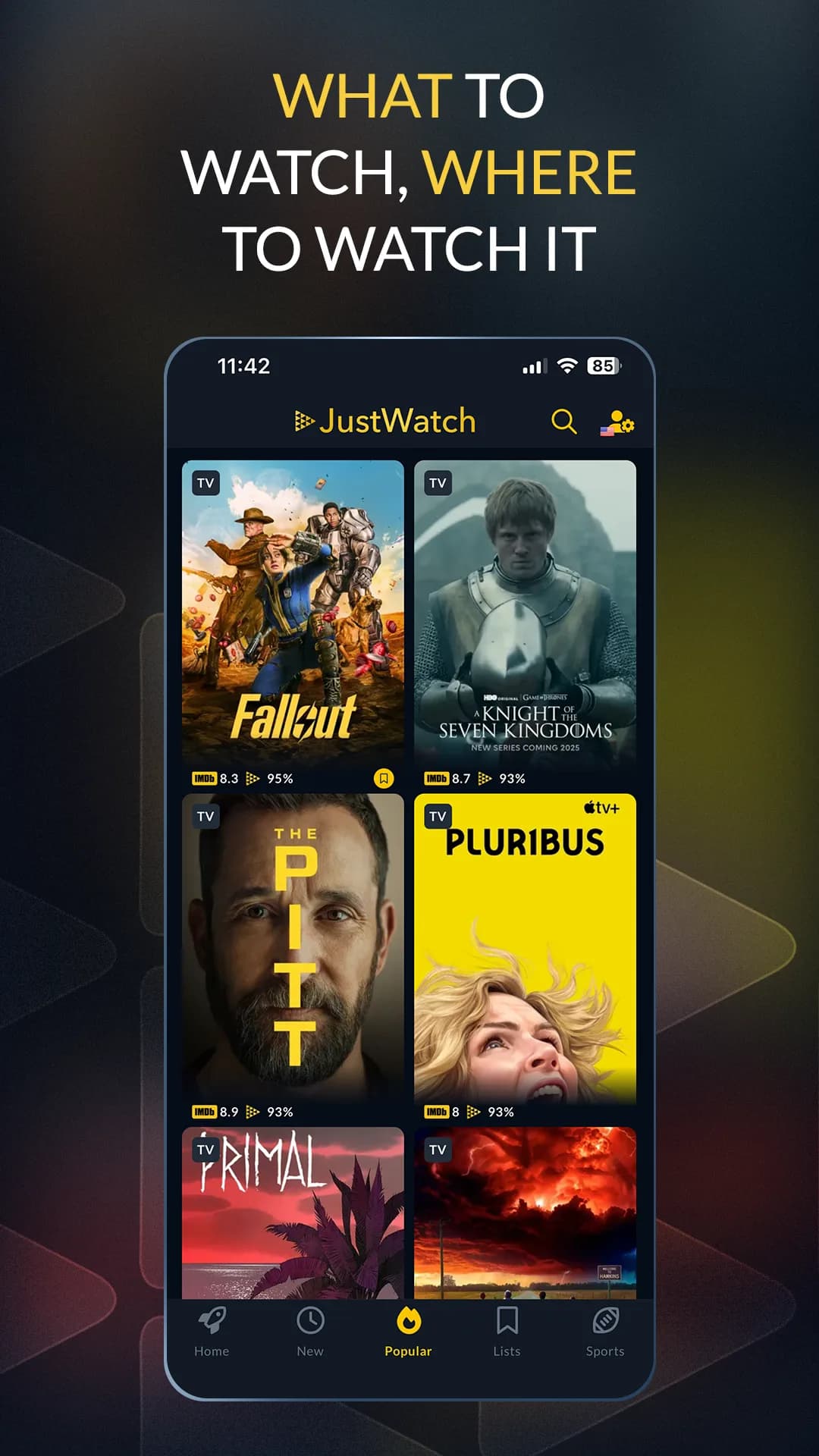 JustWatch مهكر — لقطة شاشة 1