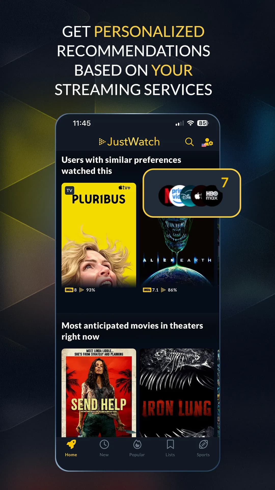 JustWatch مهكر — لقطة شاشة 2