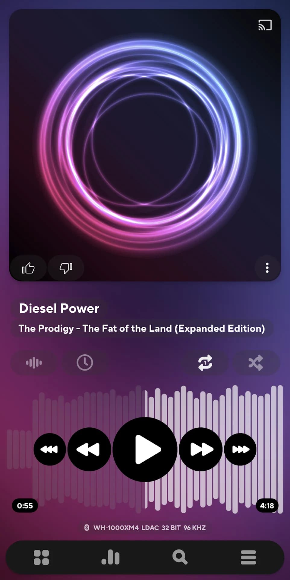 Poweramp — Captura de pantalla 1