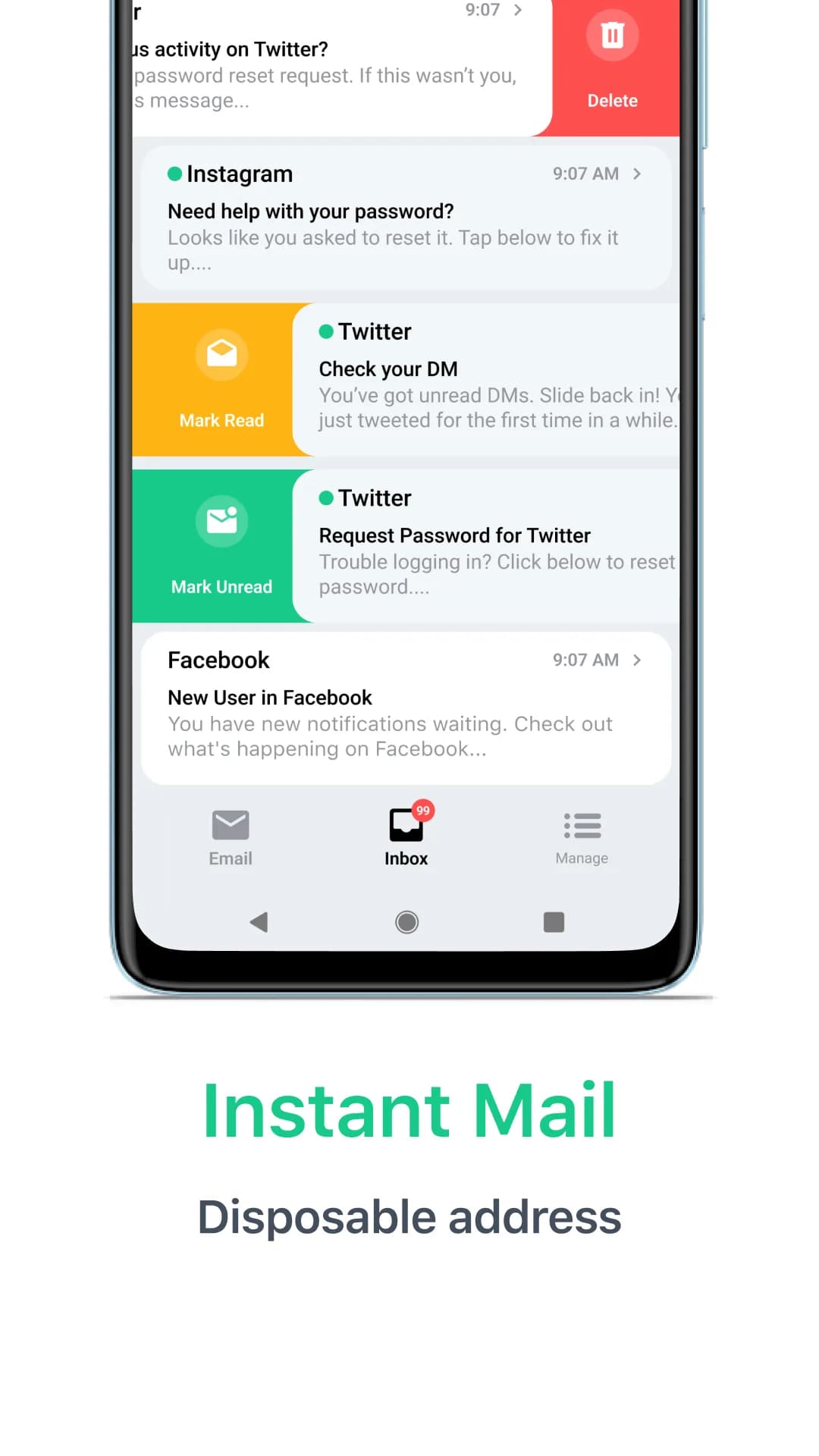 Temp Mail — Capture d’écran 2
