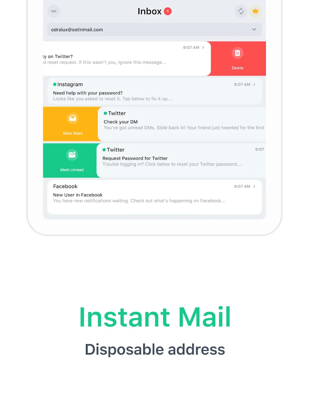 Temp Mail — Capture d’écran 7