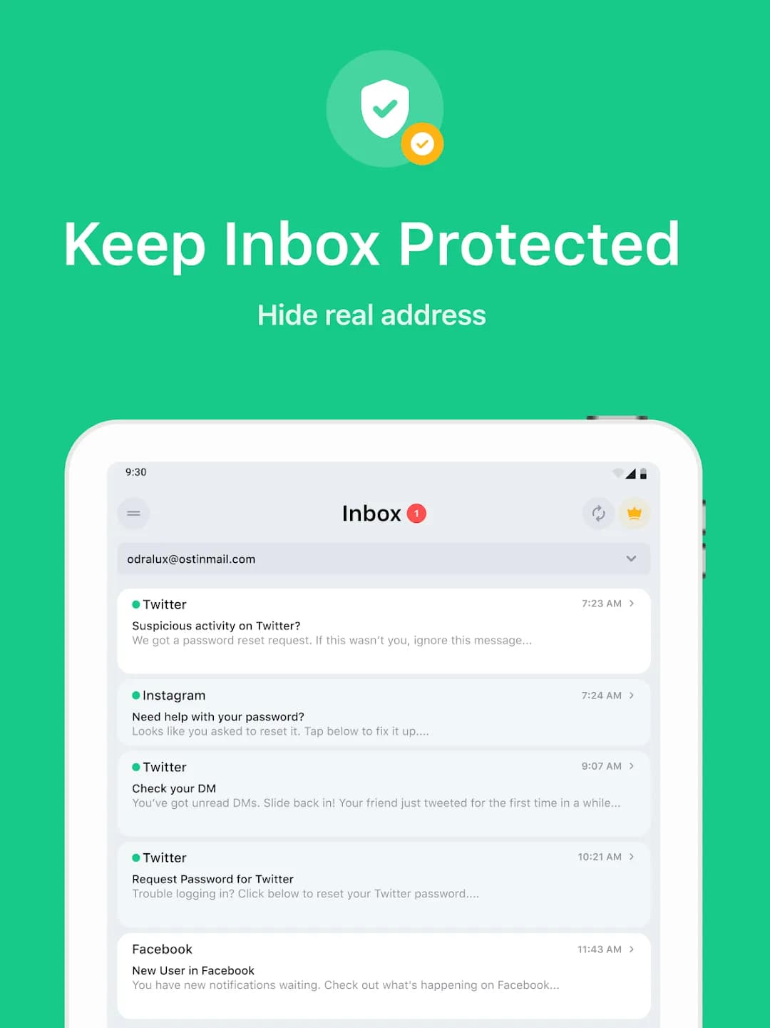 Temp Mail — Capture d’écran 8