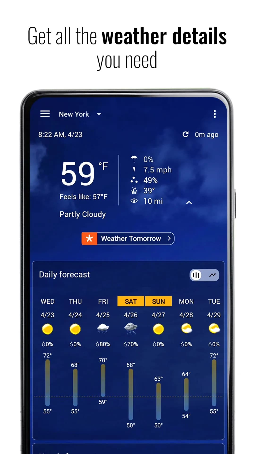 Transparent Weather — Captura de pantalla 3