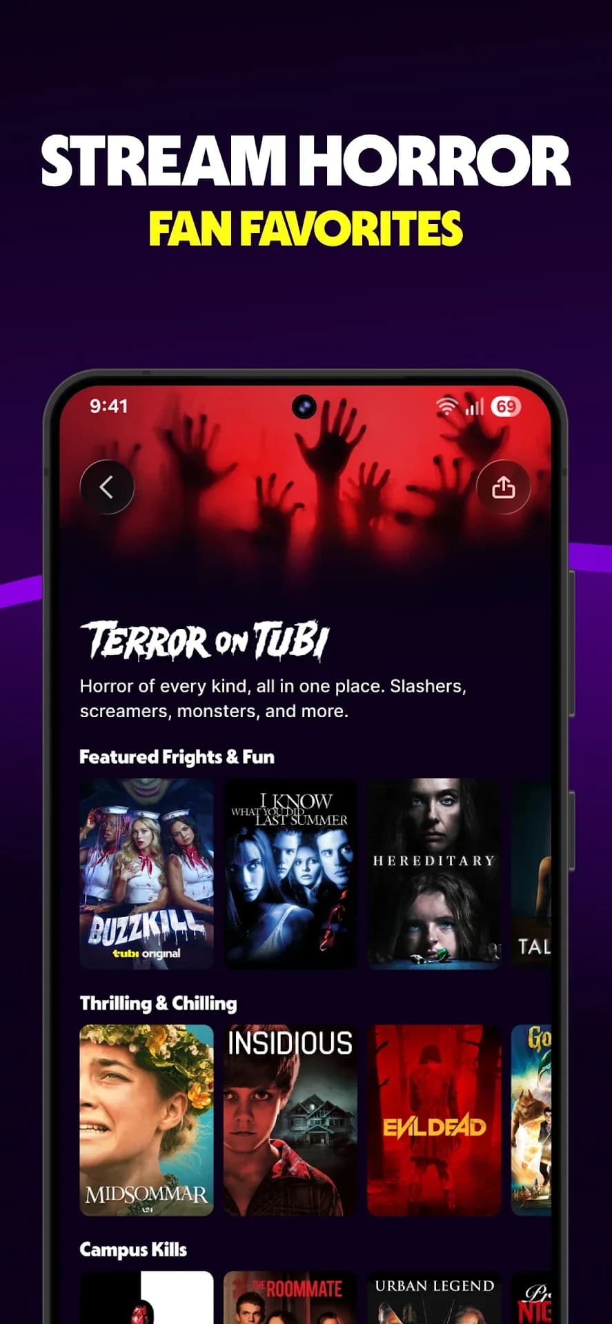 Tubi TV — Captura de tela 1