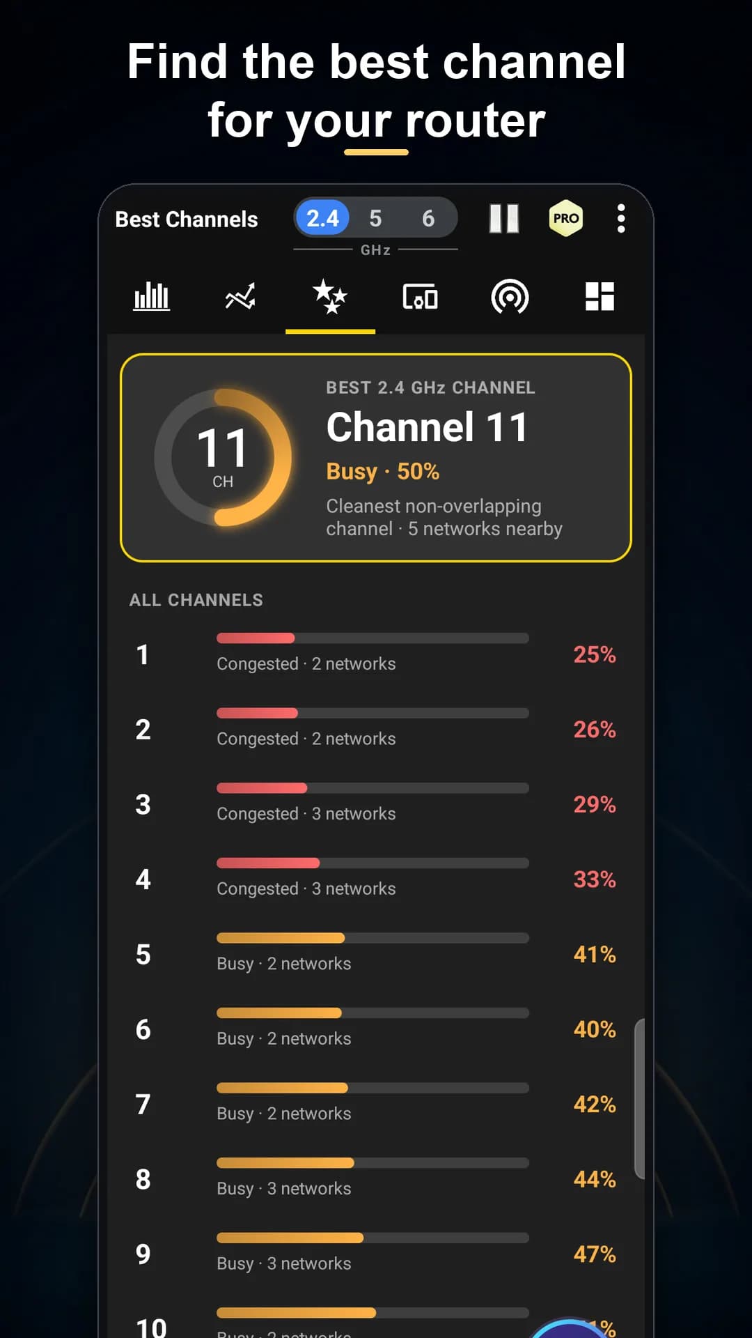 WiFi Analyzer Premium — Captura de pantalla 4